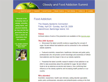 Tablet Screenshot of foodaddictionsummit.org